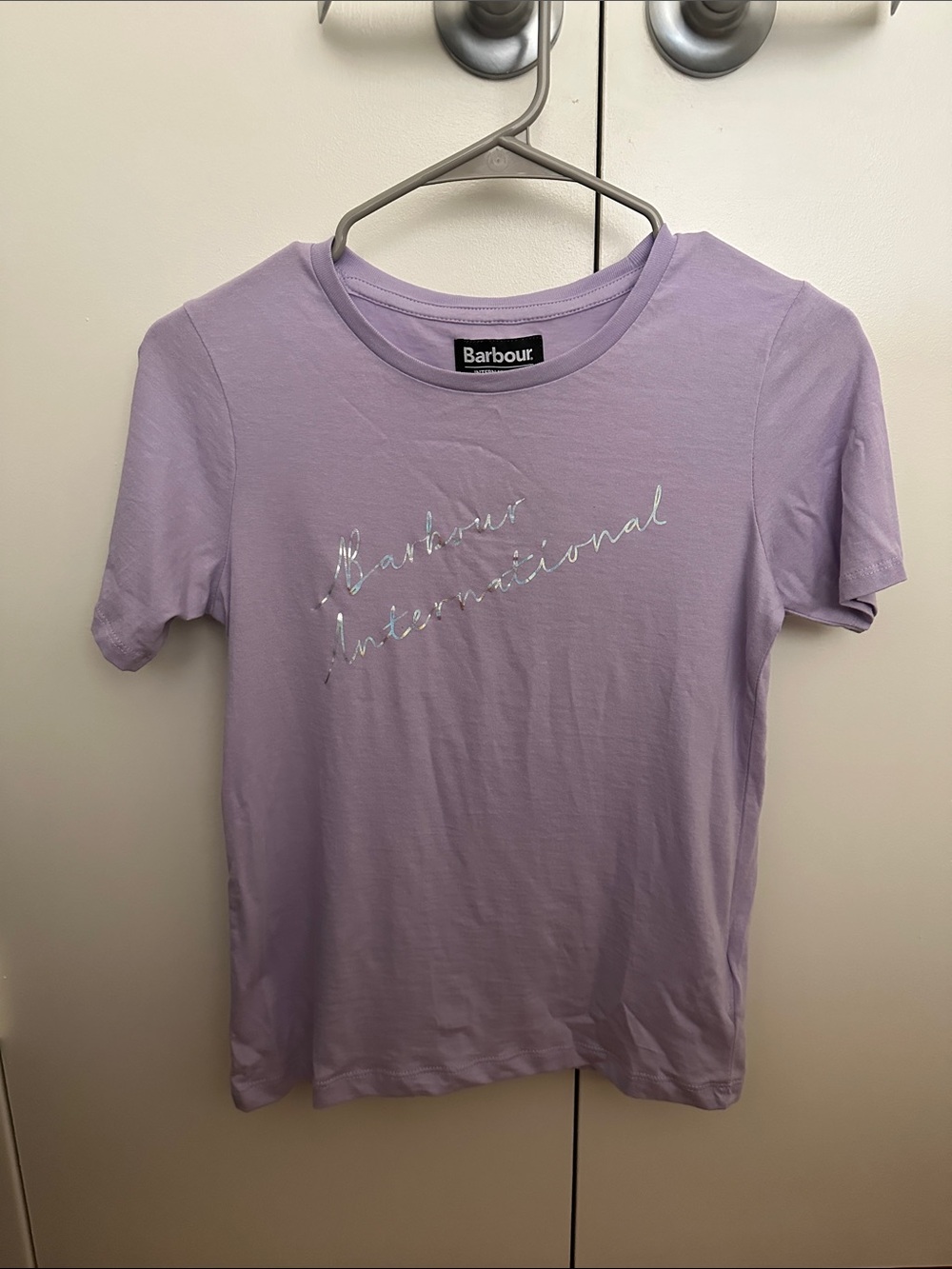 NWT Barbour Girls’ Lavender Logo Tee